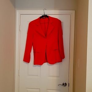 Women's orange blazer, ten tall